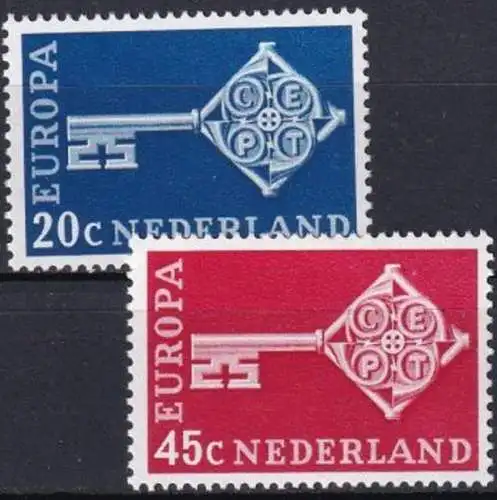 NIEDERLANDE 1968 Mi-Nr. 899/00 ** MNH