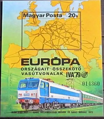 UNGARN 1979 Mi-Nr. Block 137 B ** MNH