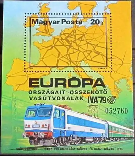 UNGARN 1979 Mi-Nr. Block 137 A ** MNH