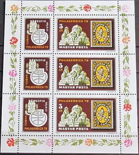 UNGARN 1979 Mi-Nr. 3342 A Kleinbogen ** MNH