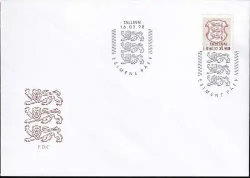 ESTLAND 1998 Mi-Nr. 323 FDC