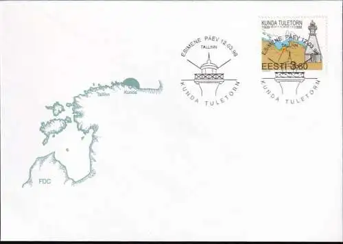 ESTLAND 1998 Mi-Nr. 322 FDC