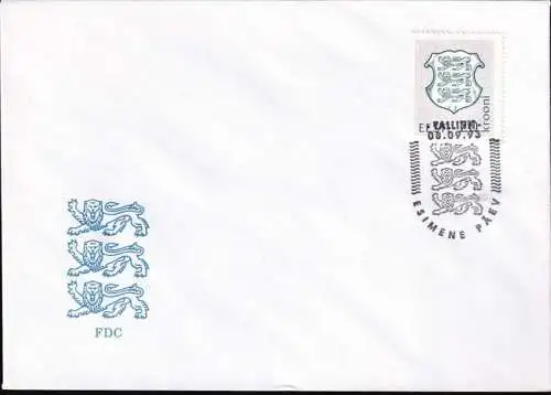 ESTLAND 1993 Mi-Nr. 212 FDC