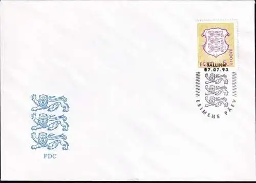 ESTLAND 1993 Mi-Nr. 210 a FDC