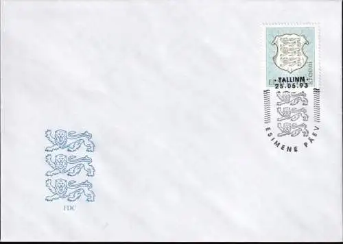 ESTLAND 1993 Mi-Nr. 206 FDC