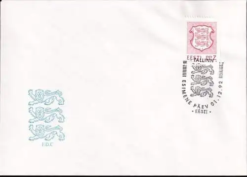 ESTLAND 1992 Mi-Nr. 194 FDC