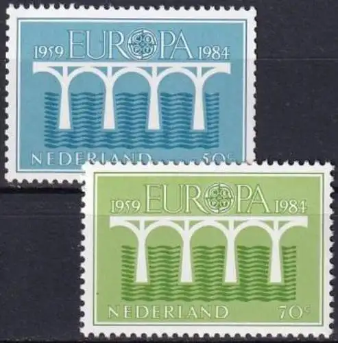 NIEDERLANDE 1984 Mi-Nr. 1251/52 ** MNH