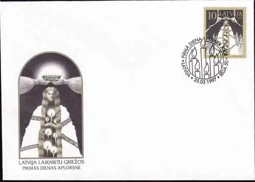 LETTLAND 1997 Mi-Nr. 450 FDC