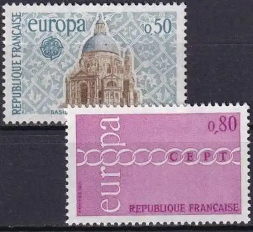 FRANKREICH 1971 Mi-Nr. 1748/49 ** MNH