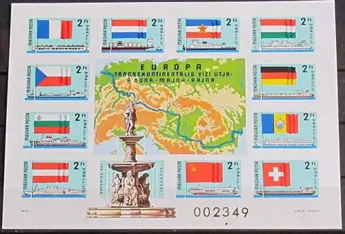 UNGARN 1977 Mi-Nr. Block 128 B ** MNH