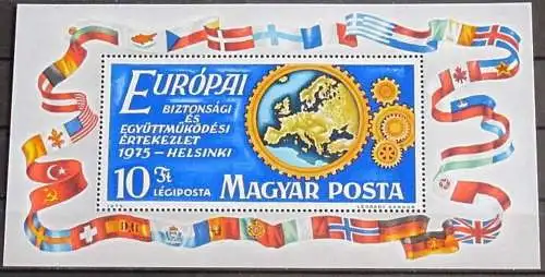 UNGARN 1975 Mi-Nr. Block 113 A ** MNH
