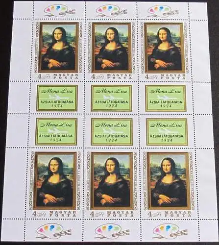 UNGARN 1974 Mi-Nr. 2940 A Kleinbogen ** MNH
