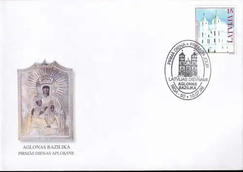 LETTLAND 1999 Mi-Nr. 505 FDC