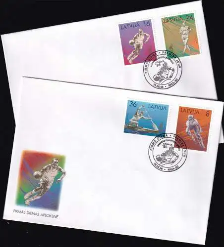 LETTLAND 1996 Mi-Nr. 427/30 FDC