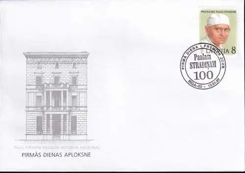 LETTLAND 1996 Mi-Nr. 420 FDC