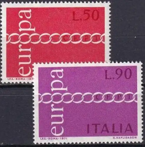 ITALIEN 1971 Mi-Nr. 1335/36 ** MNH - CEPT
