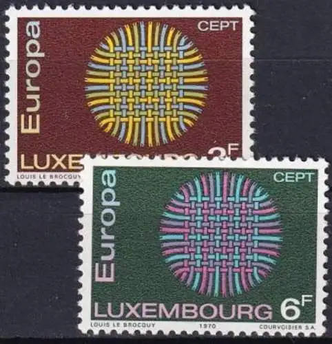 LUXEMBURG 1970 Mi-Nr. 807/08 ** MNH - CEPT