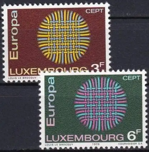 LUXEMBURG 1970 Mi-Nr. 807/08 ** MNH - CEPT
