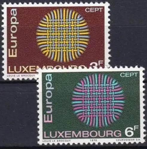 LUXEMBURG 1970 Mi-Nr. 807/08 ** MNH - CEPT