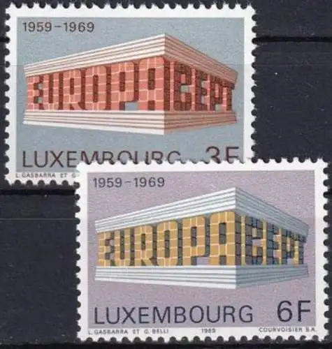 LUXEMBURG 1969 Mi-Nr. 788/89 ** MNH - CEPT