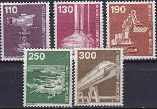 BERLIN 1982 Mi-Nr. 668/72 ** MNH