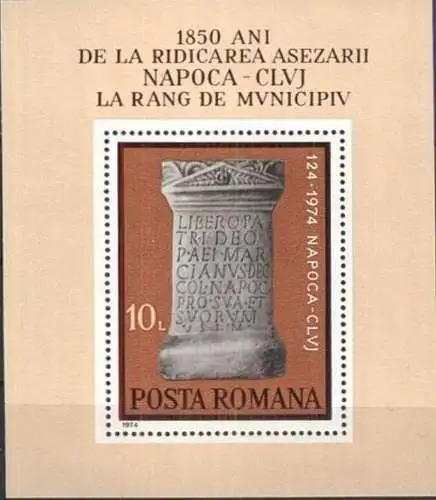 RUMÄNIEN 1974 Mi-Nr. Block 111 ** MNH