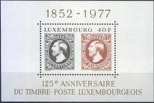 LUXEMBURG 1977 Mi-Nr. Block 10 ** MNH