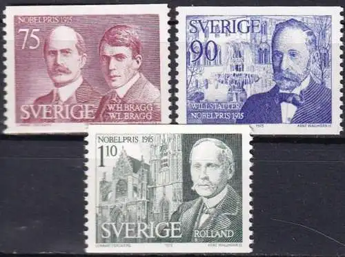 SCHWEDEN 1976 Mi-Nr. 932/34 ** MNH