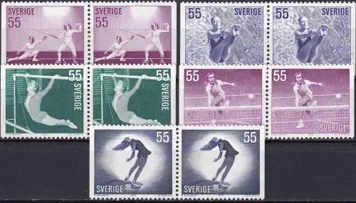 SCHWEDEN 1972 Mi-Nr. 737/41 DD ** MNH