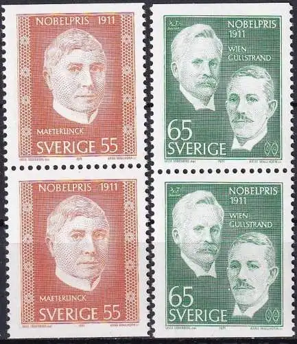 SCHWEDEN 1971 Mi-Nr. 734/35 DD ** MNH