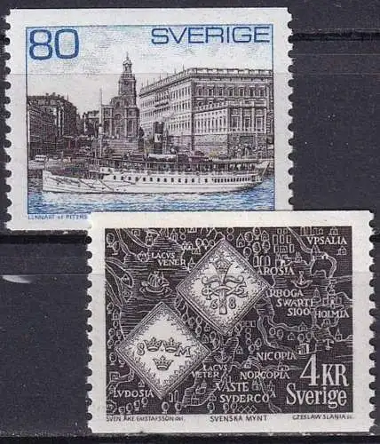 SCHWEDEN 1971 Mi-Nr. 700/01 y ** MNH