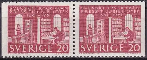 SCHWEDEN 1961 Mi-Nr. 476 DD ** MNH