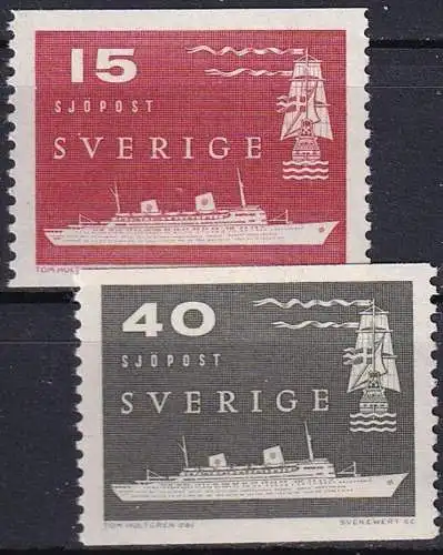 SCHWEDEN 1958 Mi-Nr. 436/37 A ** MNH