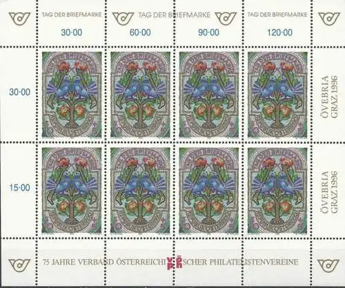 ÖSTERREICH 1996 Mi-Nr. 2187 Kleinbogen ** MNH