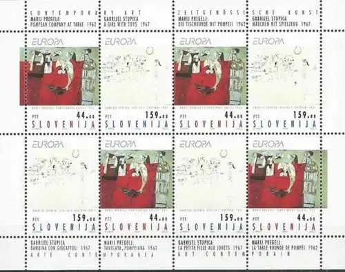 SLOWENIEN 1993 Mi-Nr. 48/49 Kleinbogen ** MNH