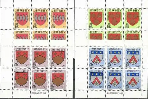 JERSEY 1981 Mi-Nr. HBL 25-28 ** MNH