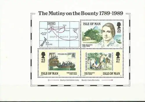 ISLE OF MAN 1989 Mi-Nr. HBL 16 Heftchenblatt ** MNH