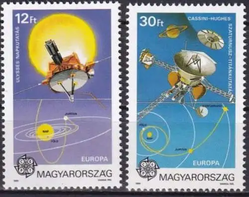 UNGARN 1991 Mi-Nr. 4133/34 A ** MNH