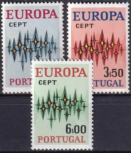 PORTUGAL 1972 Mi-Nr. 1166/68 ** MNH