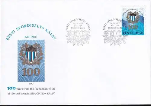 ESTLAND 2001 Mi-Nr. 400 FDC