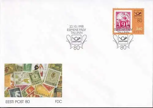 ESTLAND 1998 Mi-Nr. 334 FDC