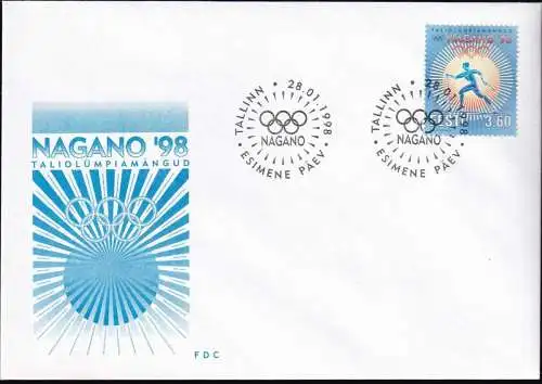 ESTLAND 1998 Mi-Nr. 316 FDC