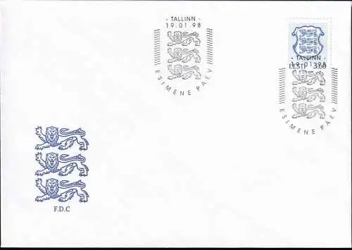 ESTLAND 1998 Mi-Nr. 315 a FDC