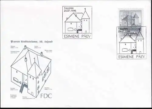 ESTLAND 1996 Mi-Nr. 281 FDC