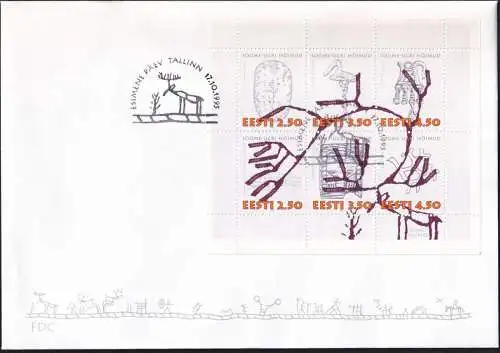 ESTLAND 1995 Mi-Nr. 260/65 FDC