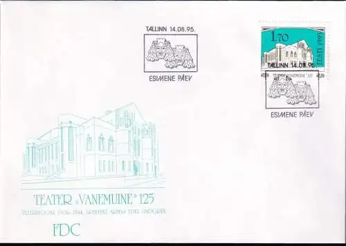 ESTLAND 1995 Mi-Nr. 257 FDC