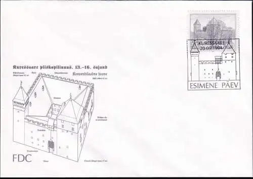 ESTLAND 1994 Mi-Nr. 237 FDC