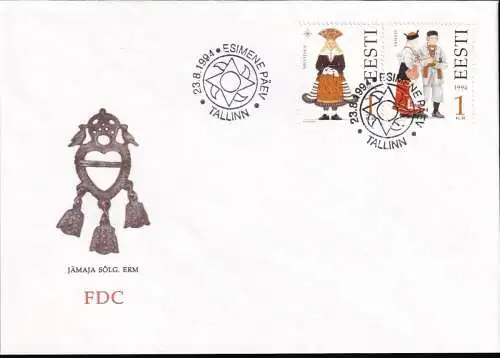 ESTLAND 1994 Mi-Nr. 235/36 FDC