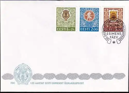 ESTLAND 1994 Mi-Nr. 225/27 FDC