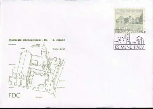 ESTLAND 1993 Mi-Nr. 220 FDC